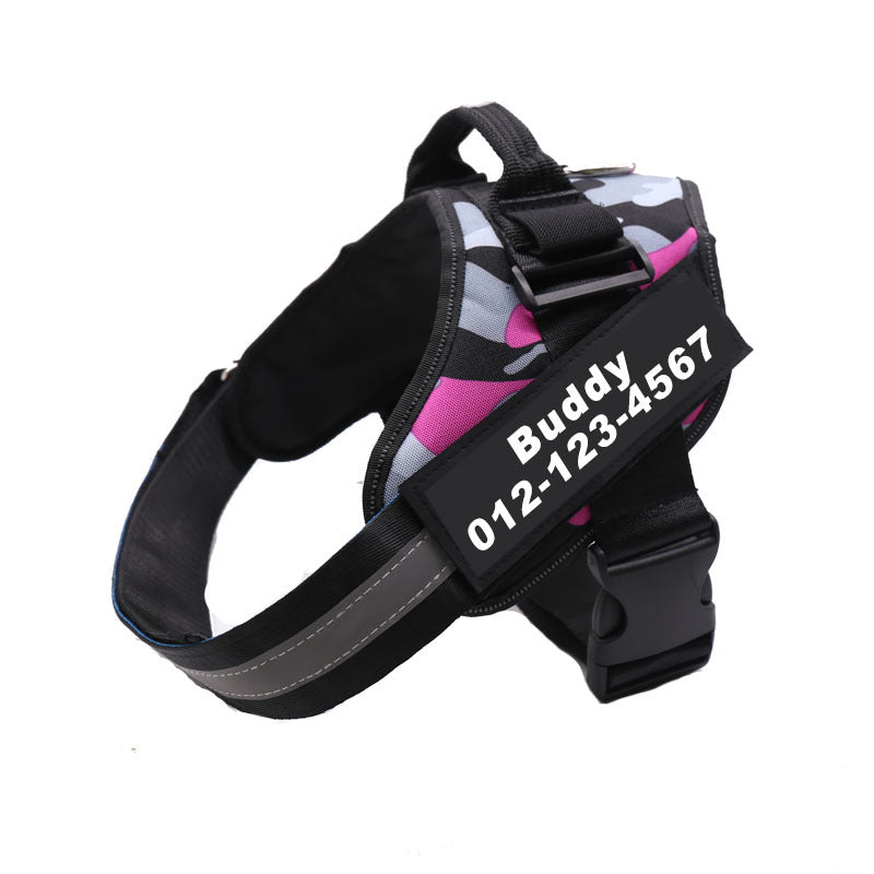 Service Dog Harness with Reflective ID Panels for Walks