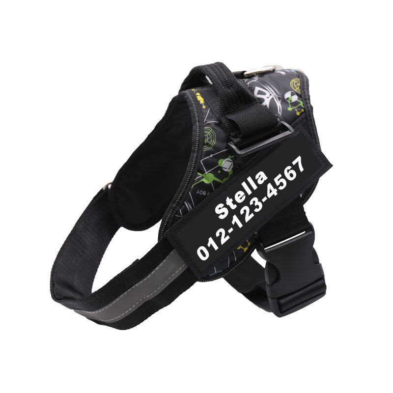 Service Dog Harness with Reflective ID Panels for Walks