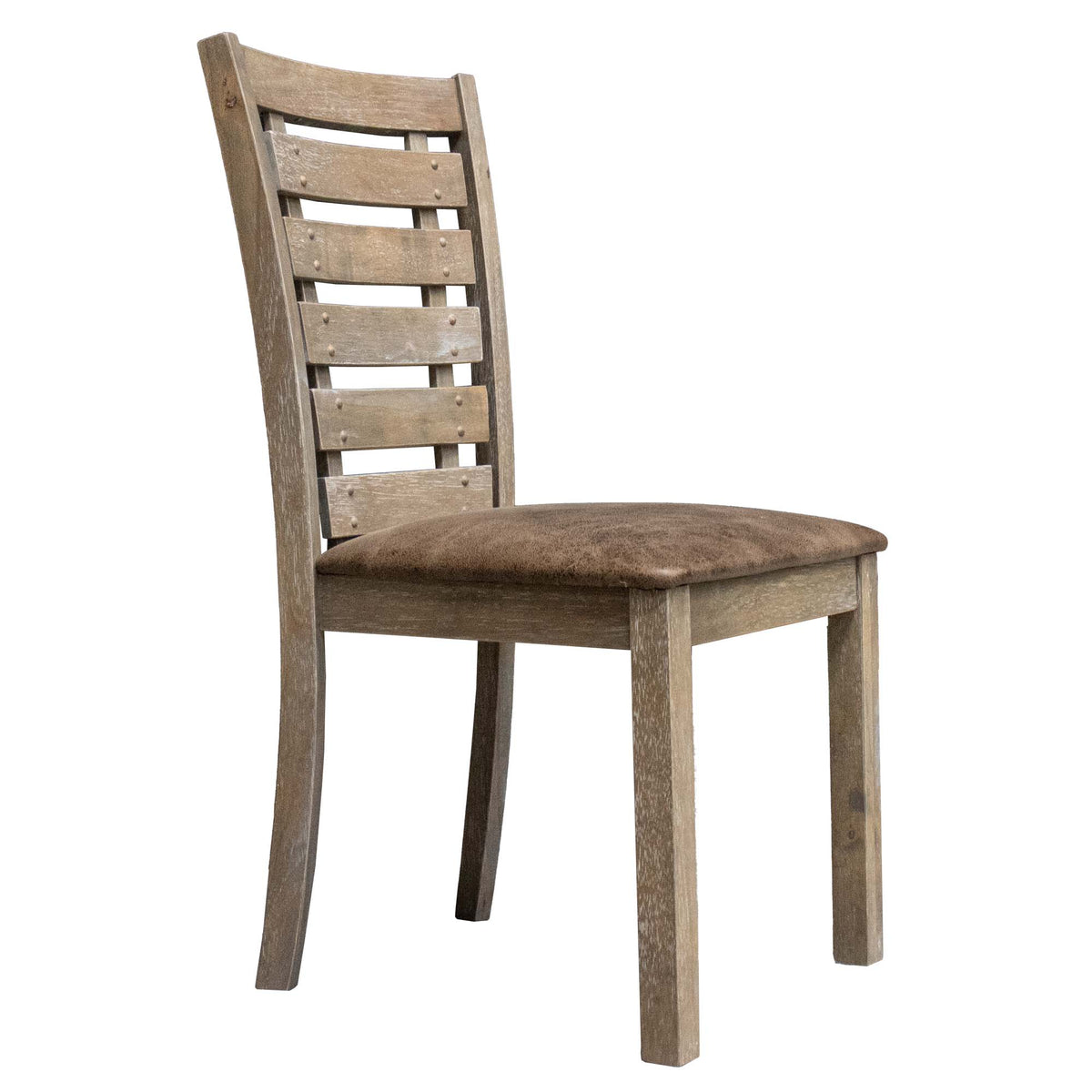 Farmhouse Ladderback Dining Chairs Set of 2, Solid Wood