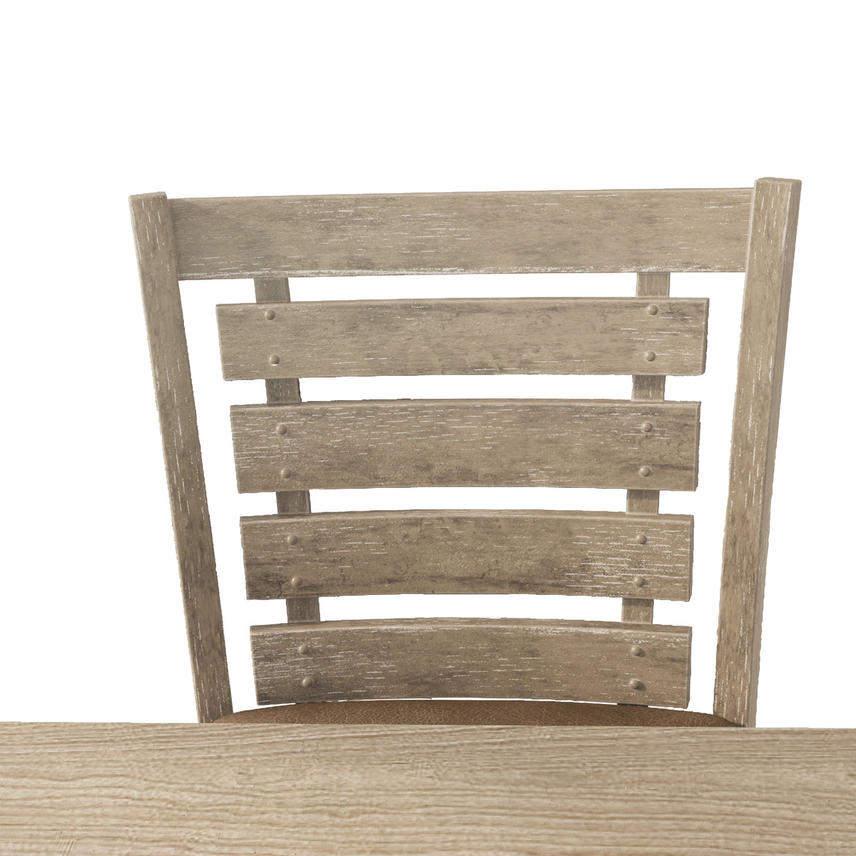 Farmhouse Counter Height Chairs, Solid Wood Set of 2