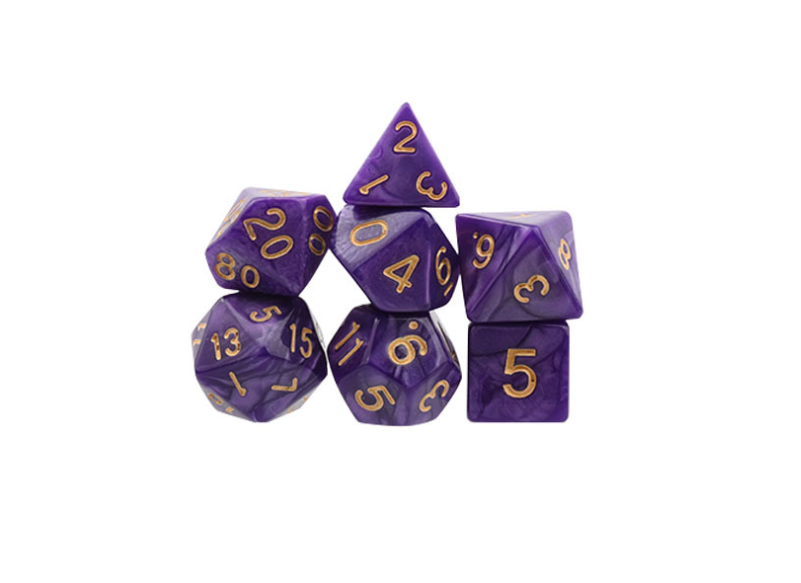 Seven-Piece Polyhedral Dice Set for Better RPG Sessions