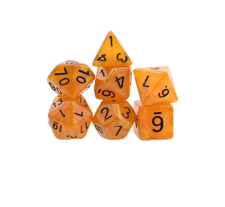 Seven-Piece Polyhedral Dice Set for Better RPG Sessions