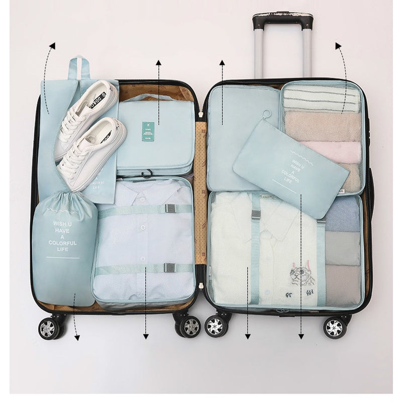 7-Piece Packing Cubes Set Keeps Clothes Sorted On Trips