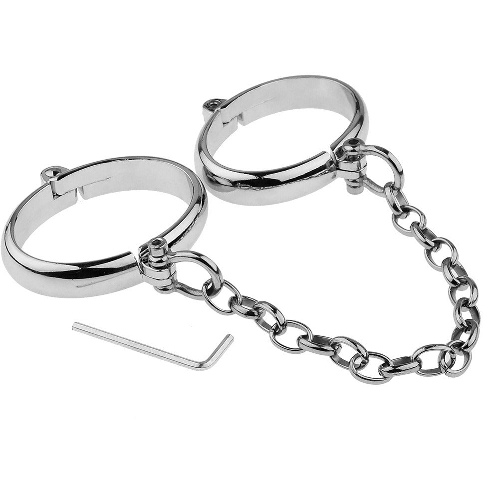 Metal Handcuffs With Keyed Locks for Consensual Play