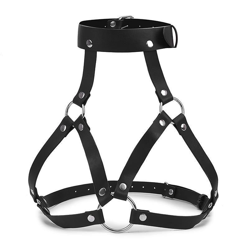 BDSM Mask and Harness Set for Consensual Roleplay