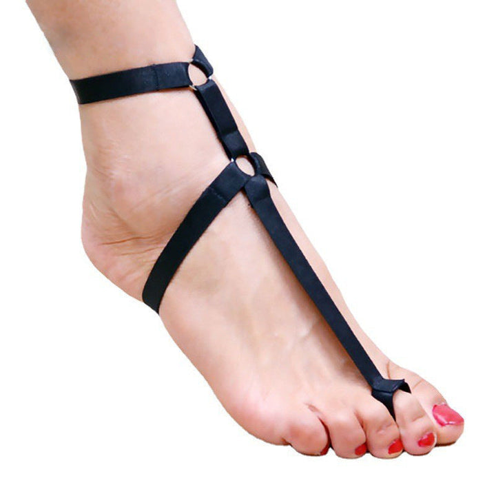 Foot Ring Anklet: Edgy Punk Barefoot Fashion Accessory