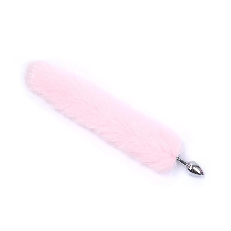 Faux Fur Tail Anal Plug for Playful Roleplay Styling