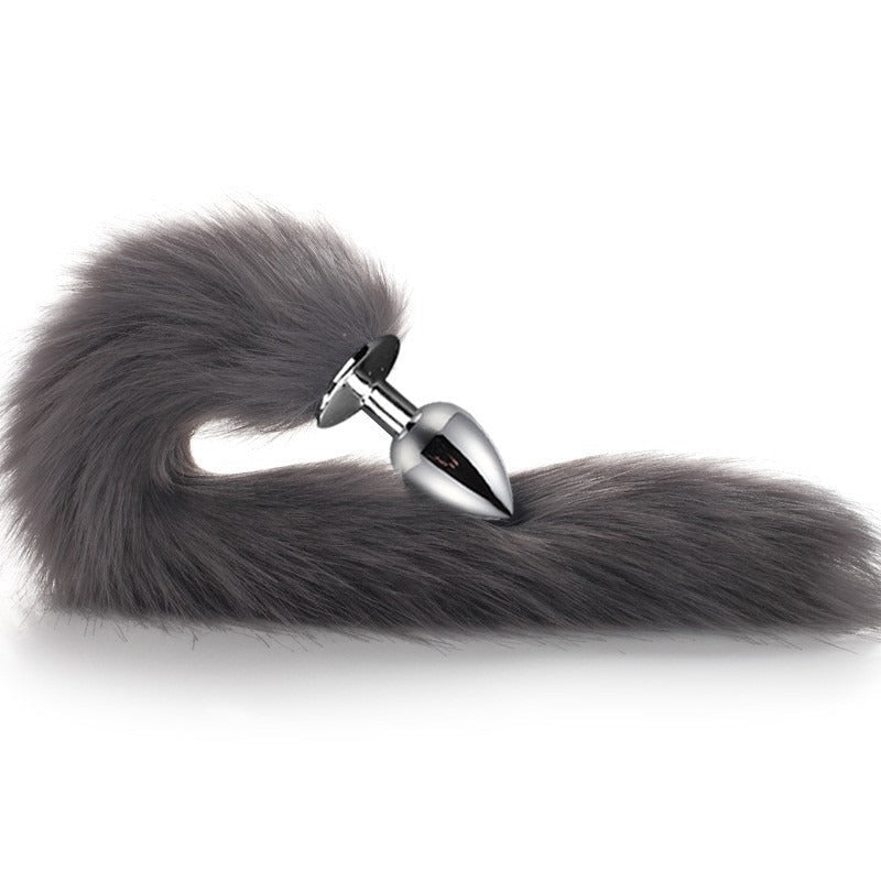 Faux Fur Tail Anal Plug for Playful Roleplay Styling
