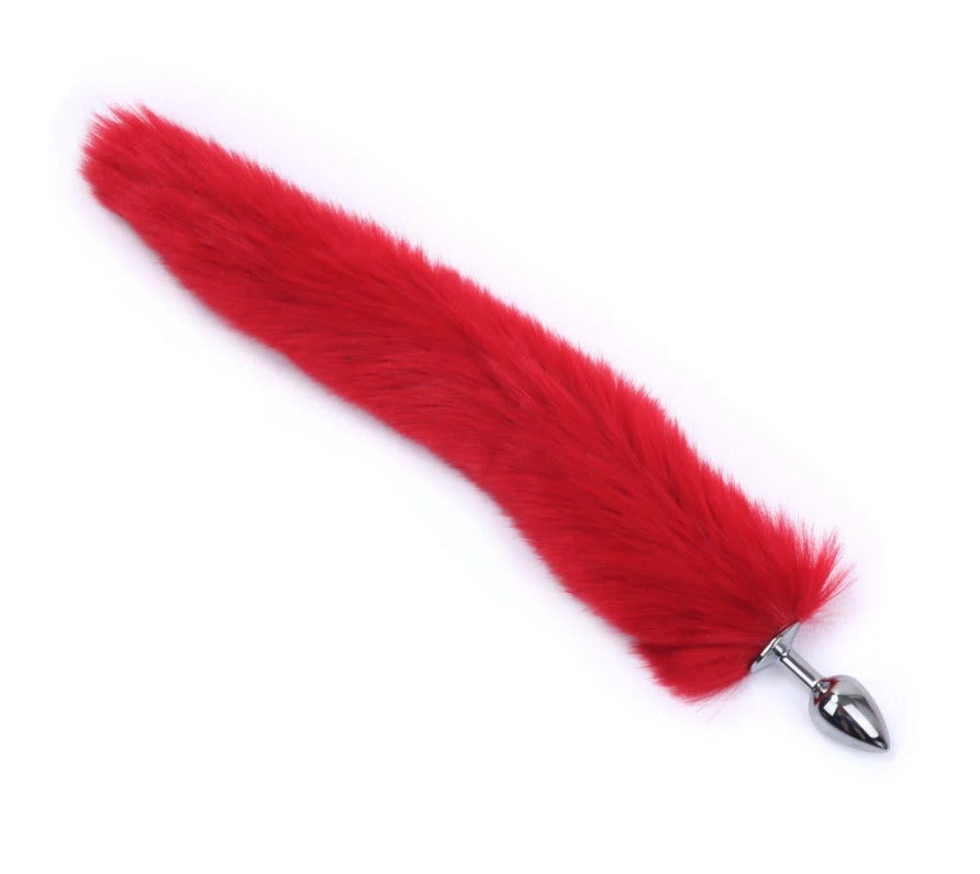 Faux Fur Tail Anal Plug for Playful Roleplay Styling