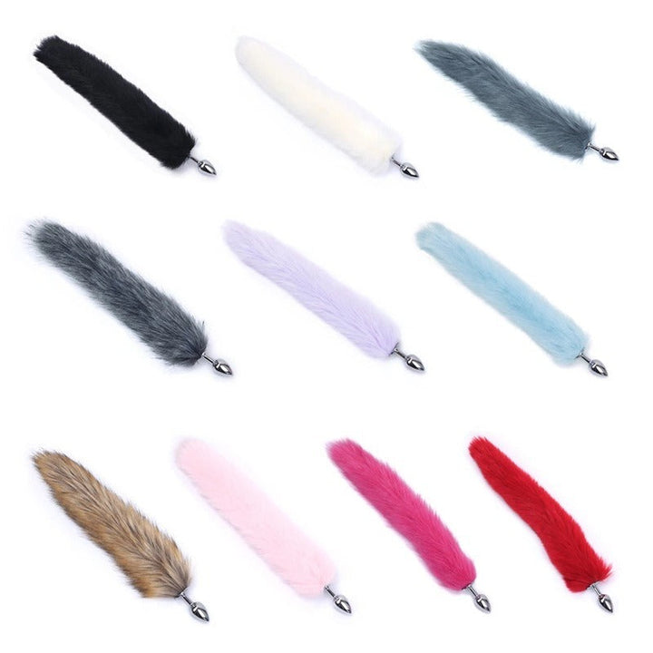 Faux Fur Tail Anal Plug for Playful Roleplay Styling