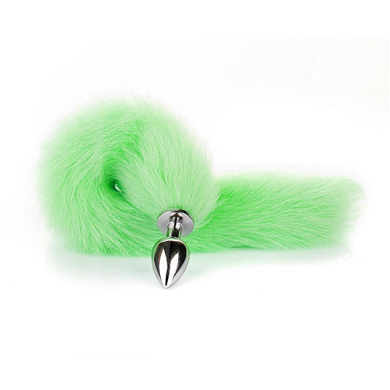 Faux Fur Tail Anal Plug for Playful Roleplay Styling