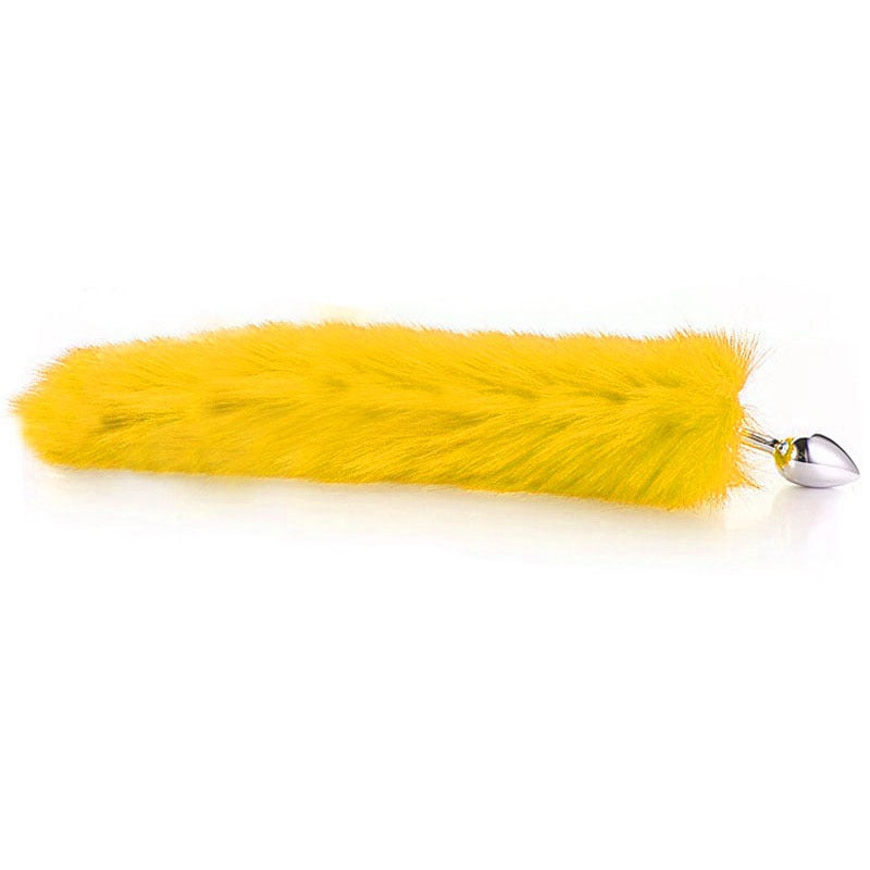Faux Fur Tail Anal Plug for Playful Roleplay Styling