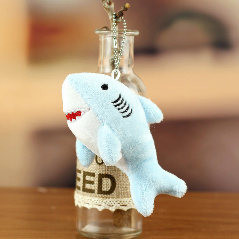Shark Plush Keychain Cute Marine Life Bag Accessory
