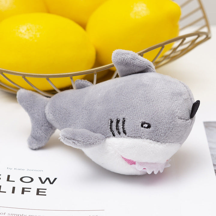 Shark Plush Keychain Pendant for Playful Bag Charm