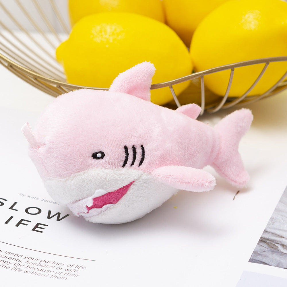 Shark Plush Keychain Pendant for Playful Bag Charm