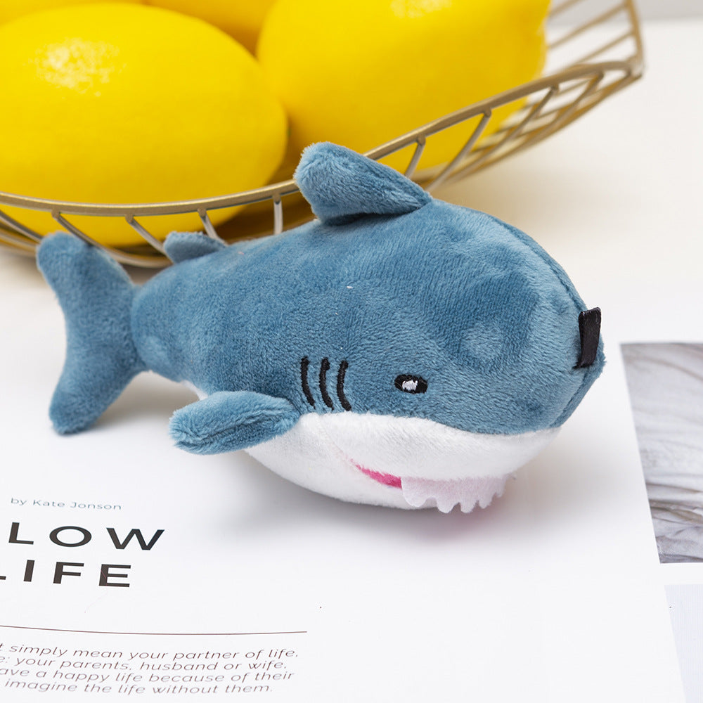 Shark Plush Keychain Pendant for Playful Bag Charm
