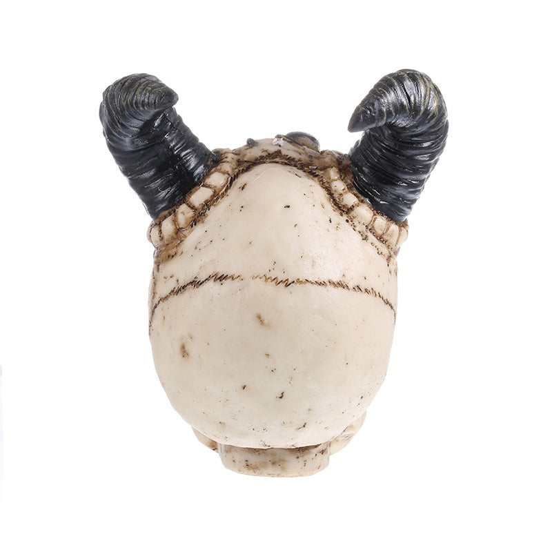 Sheep Horn Skull Decor for Gothic Halloween Displays