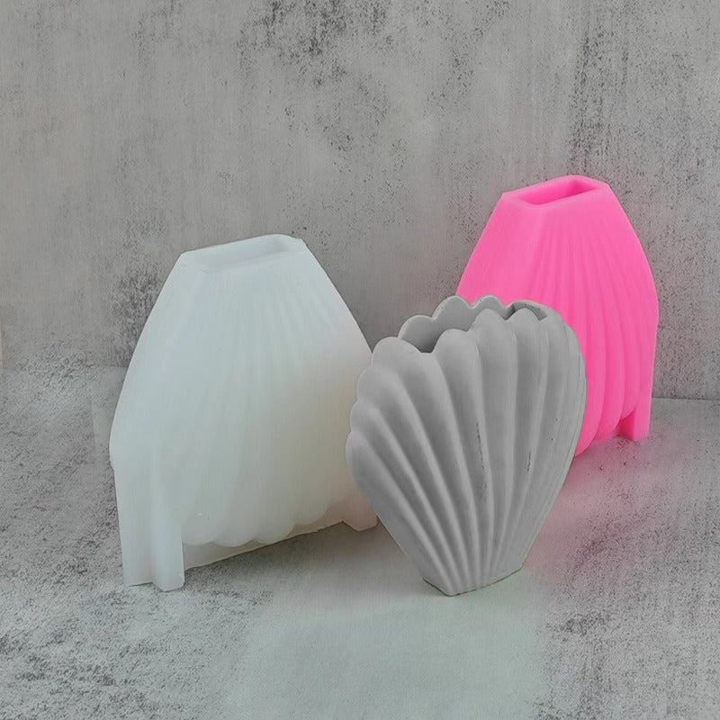 Shell Vase Silicone Mold for Sculptural DIY Home Decor