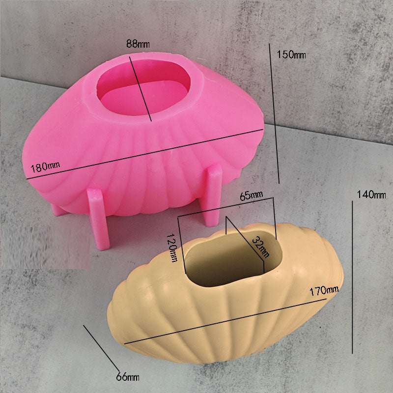 Shell Vase Silicone Mold for Sculptural DIY Home Decor