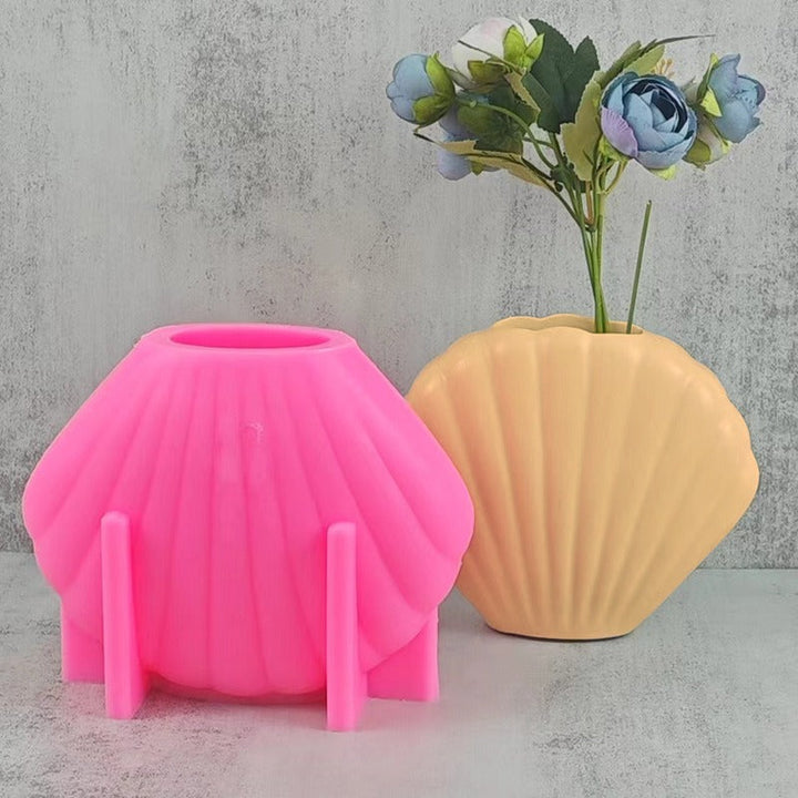 Shell Vase Silicone Mold for Sculptural DIY Home Decor