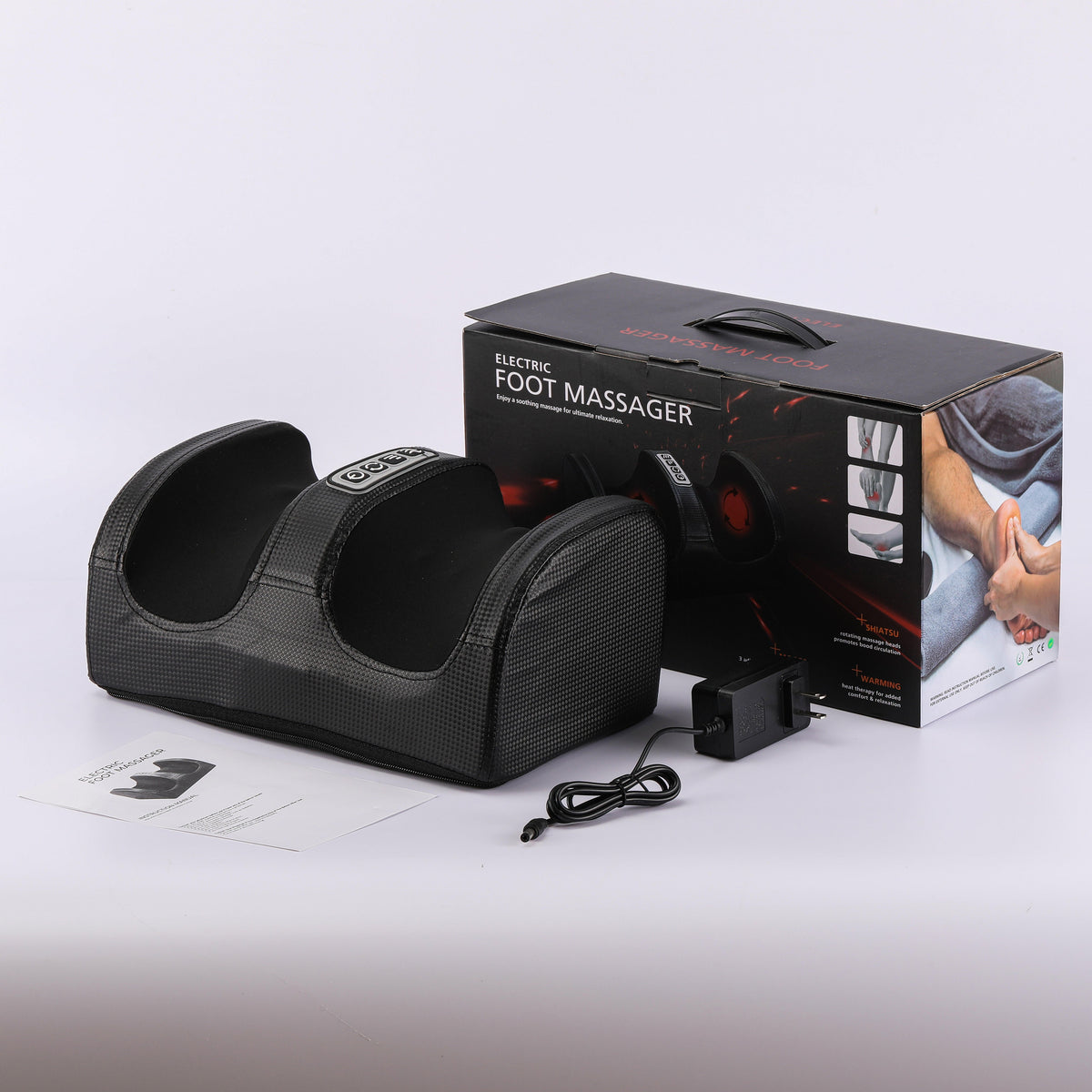 Shiatsu Foot Massager with Heat for Tired Feet & Calves