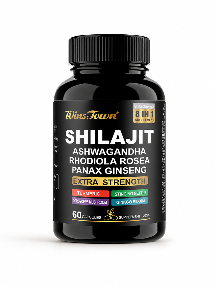 8-in-1 Himalayan Shilajit Capsules with Ashwagandha – Extra