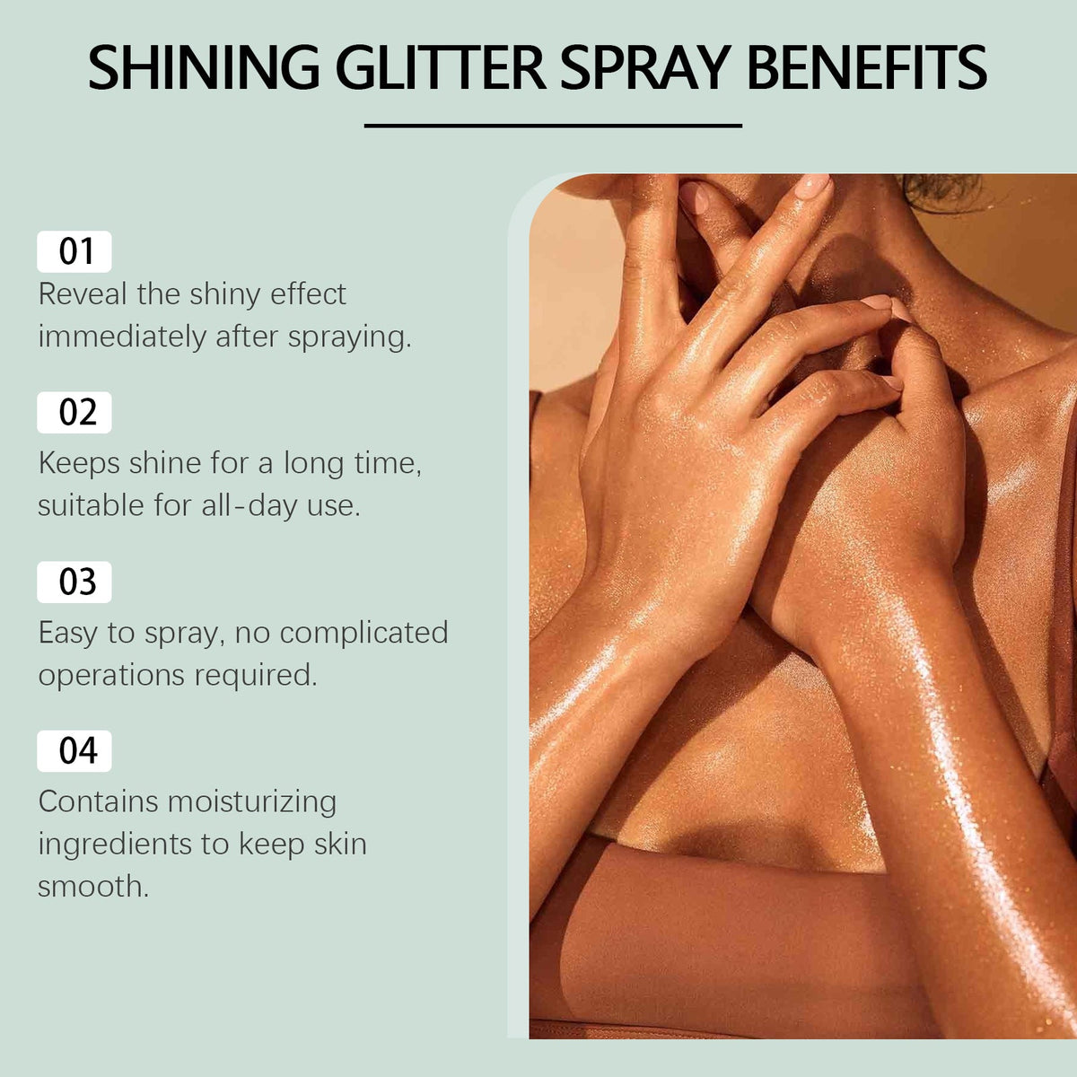 Glitter Spray for Body, Hair & Clothes | Long-Lasting
