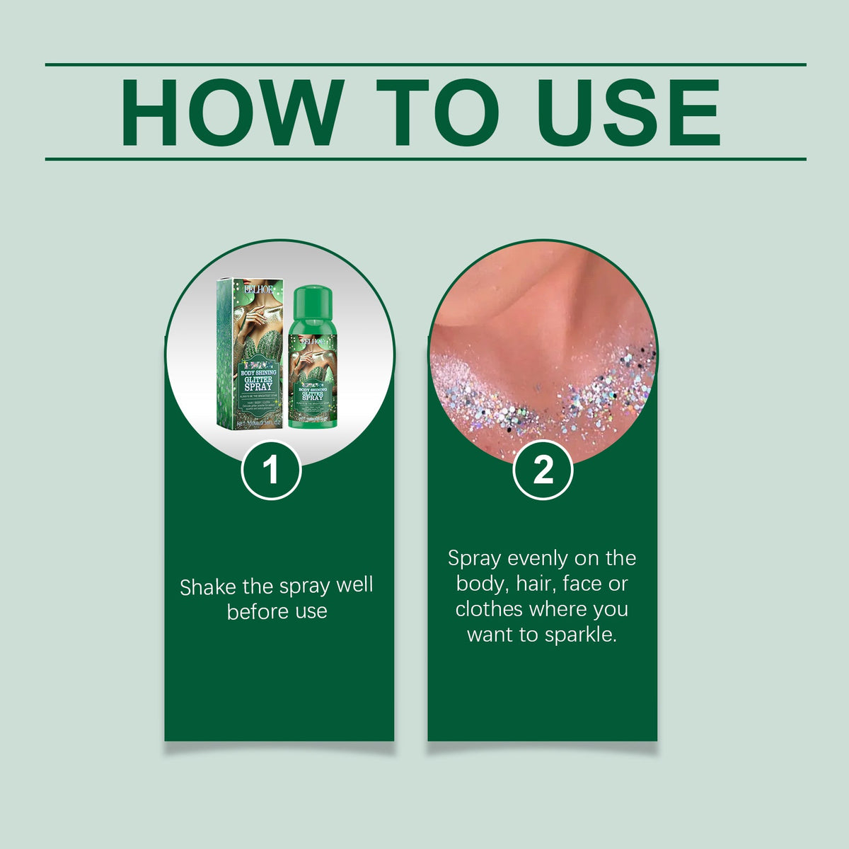 Glitter Spray for Body, Hair & Clothes | Long-Lasting