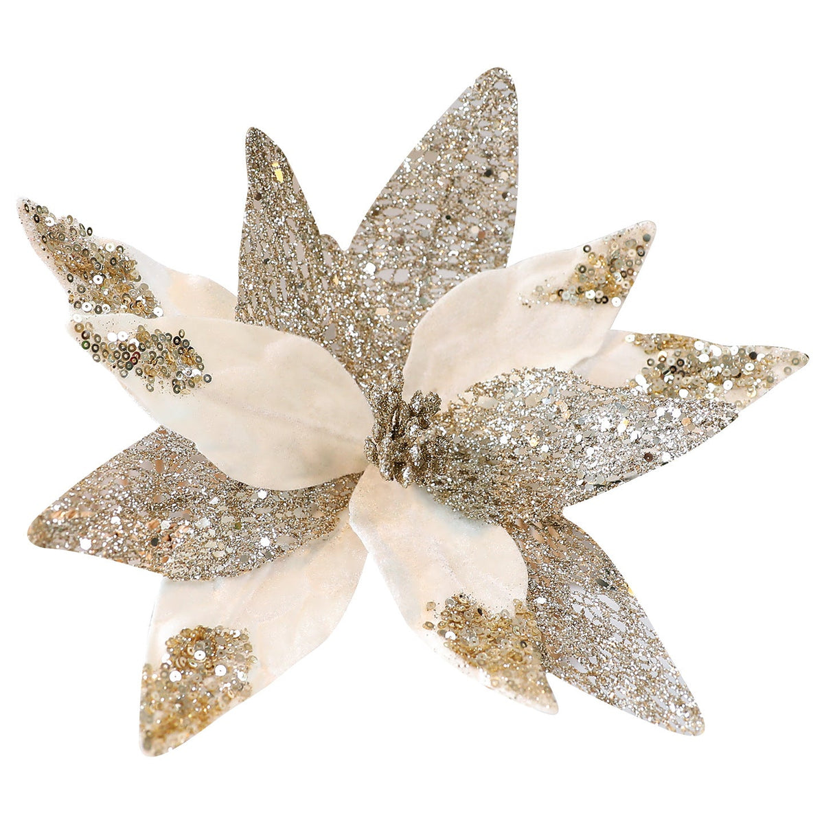 Artificial Christmas Flower Decoration for Tree Sparkle