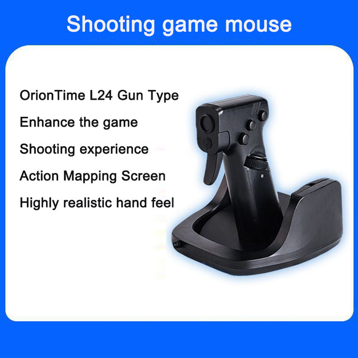 Gun Grip Mouse for FPS Games: Realistic Pistol Feel