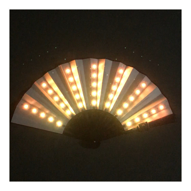 LED Folding Fan for Bold Nighttime Performance Effects