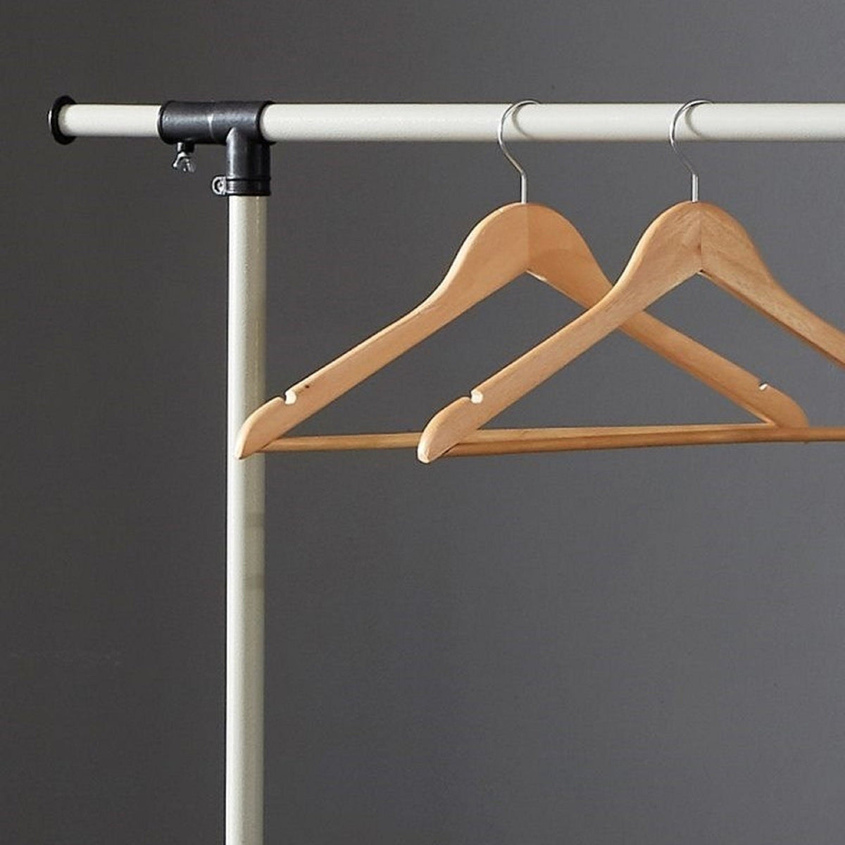 Adjustable Metal Garment Rack on Wheels for Clothes