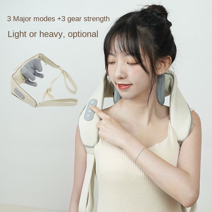 Cordless Neck and Shoulder Massager with Heat & 3 Modes