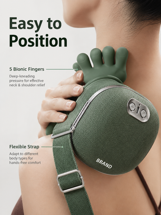 Heated Neck & Shoulder Massager | Bionic 5-Finger Design