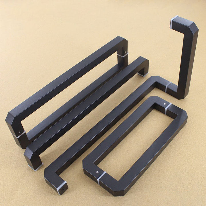 Shower Door Handle Matte Black Stainless Steel Pull