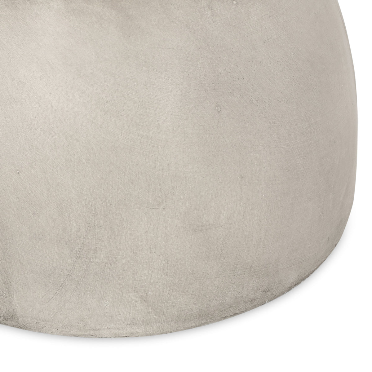 Hourglass Concrete-Look Side Table and Accent Stool