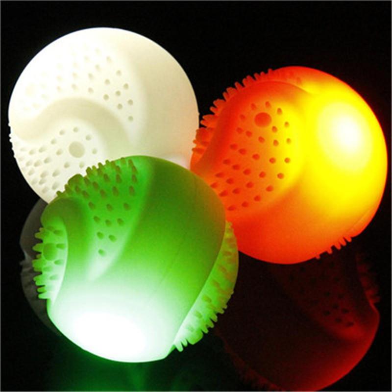 Glowing LED Dog Ball That Lights Up for Nighttime Play