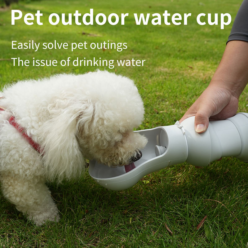 Foldable Dog Water Bottle, 550ml Portable Travel Cup