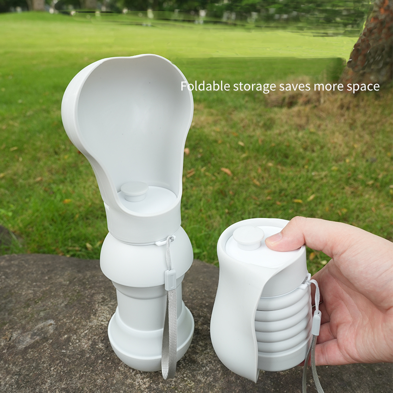 Foldable Dog Water Bottle, 550ml Portable Travel Cup