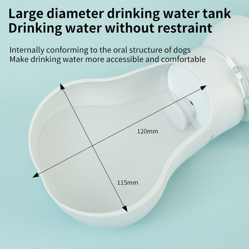 Foldable Dog Water Bottle, 550ml Portable Travel Cup