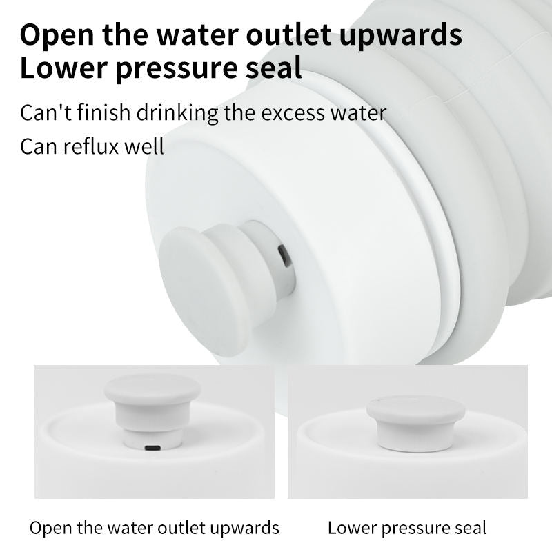 Foldable Dog Water Bottle, 550ml Portable Travel Cup