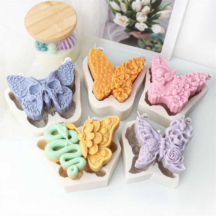 3D Butterfly Candle Mold for Detailed DIY Creations