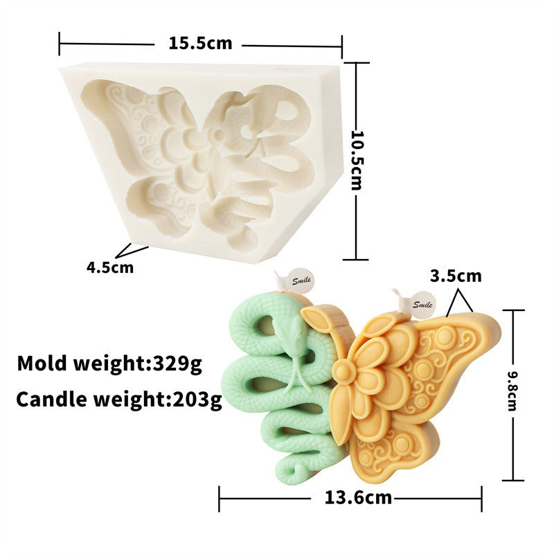 3D Butterfly Candle Mold for Detailed DIY Creations