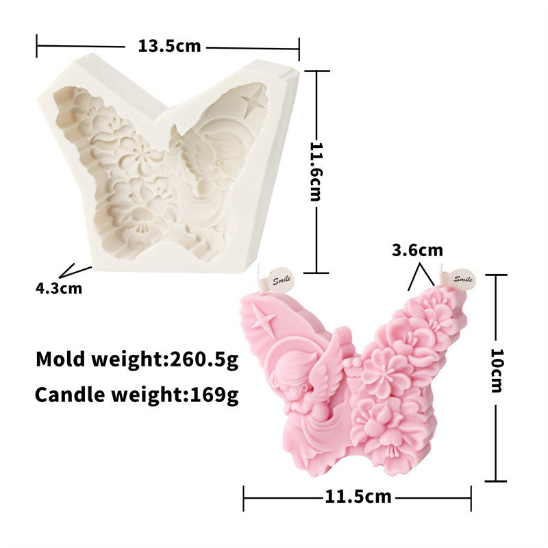 3D Butterfly Candle Mold for Detailed DIY Creations
