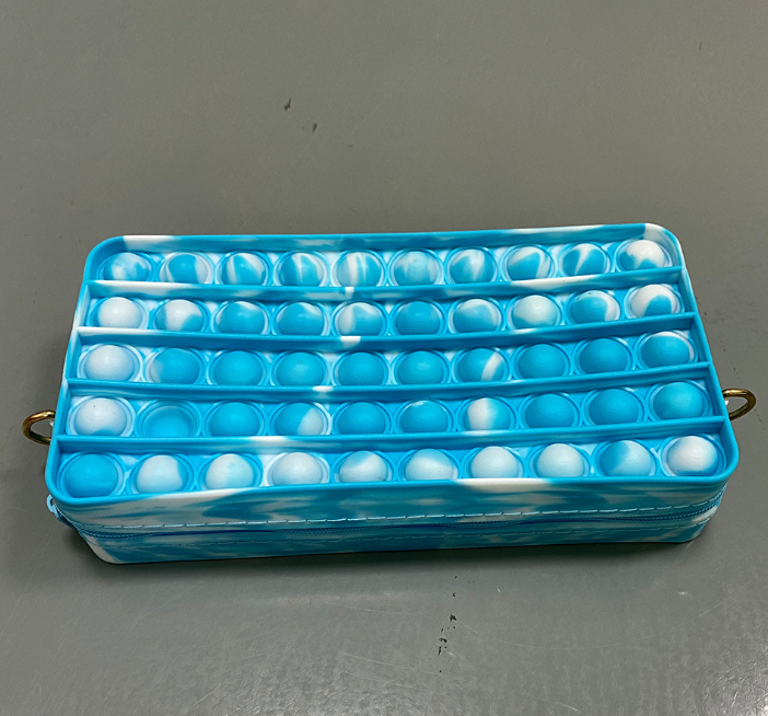 Silicone Bubble Pencil Case for Organized, Tactile Play
