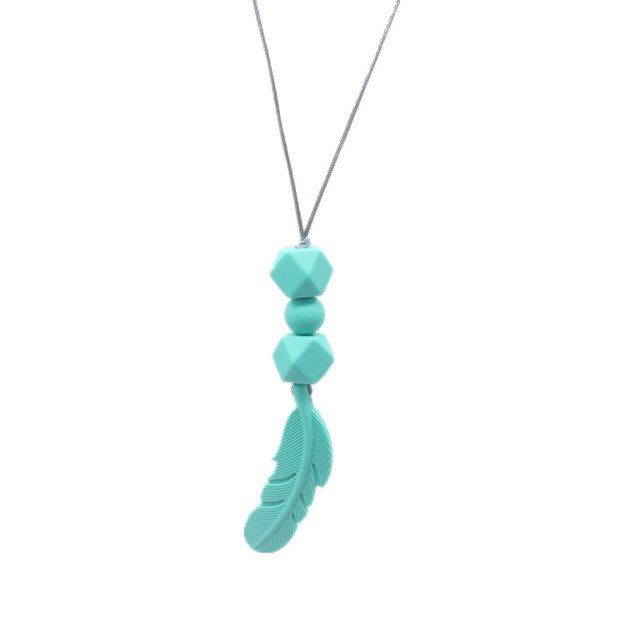 Silicone Teething Necklace for Moms | Soft Chewable