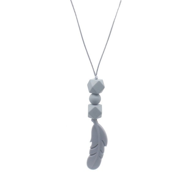 Silicone Teething Necklace for Moms | Soft Chewable
