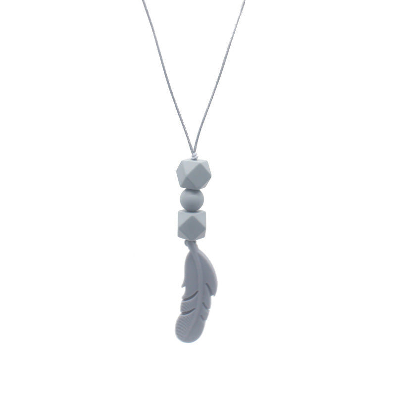 Silicone Teething Necklace for Moms | Soft Chewable