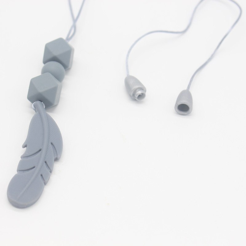 Silicone Teething Necklace for Moms | Soft Chewable