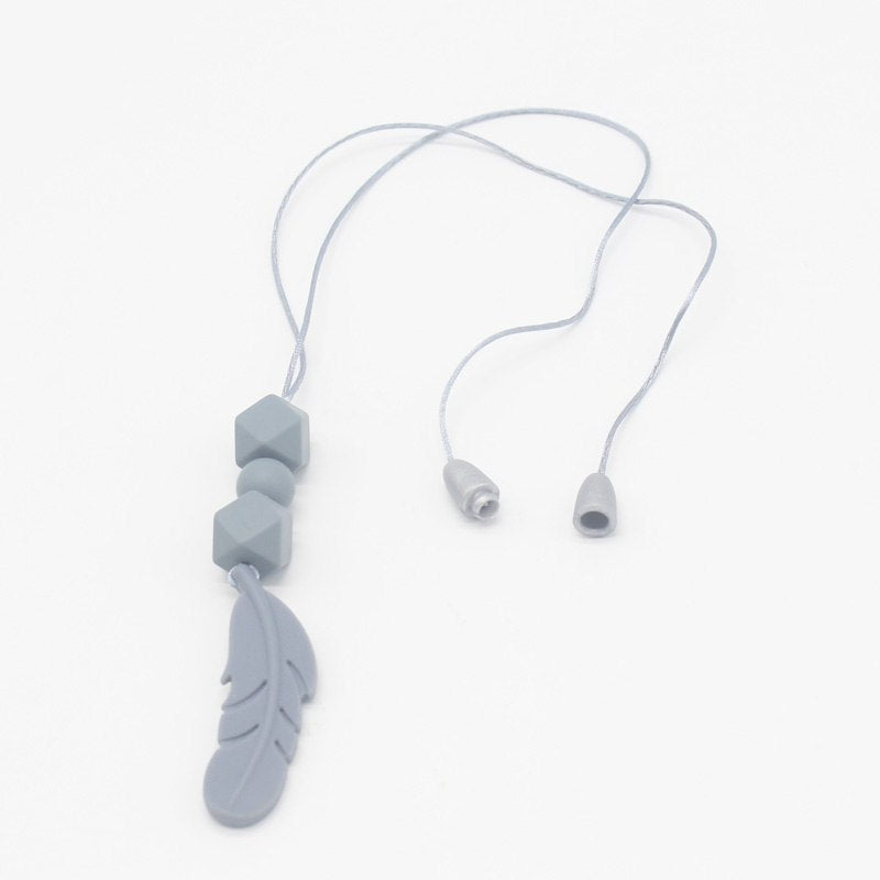 Silicone Teething Necklace for Moms | Soft Chewable
